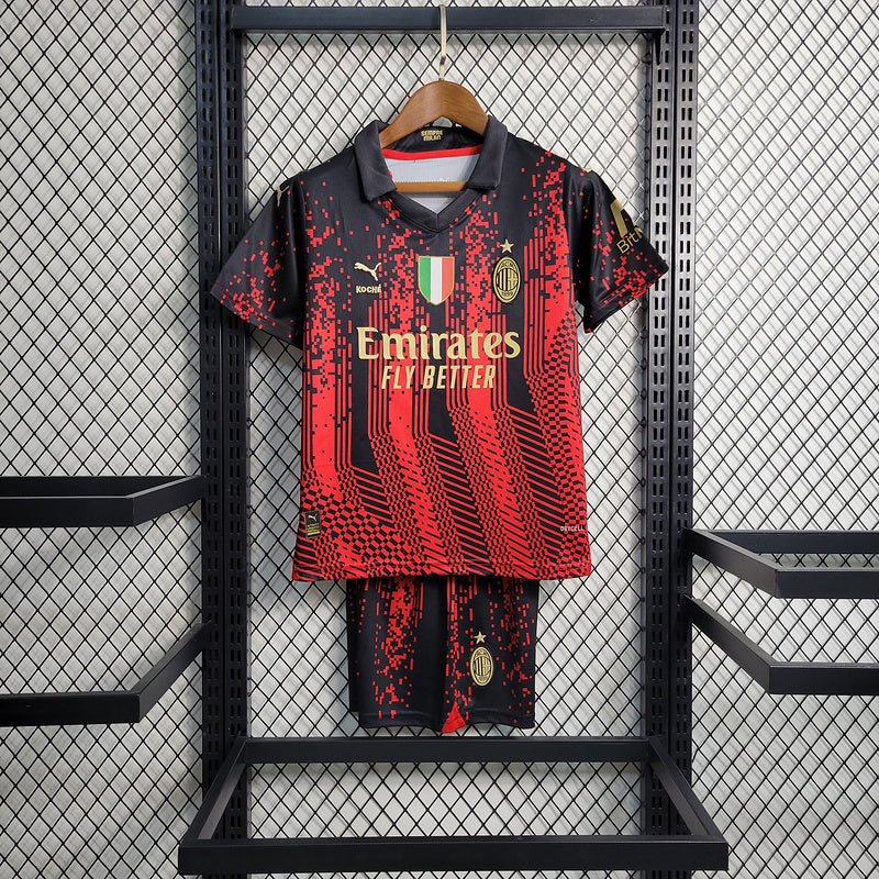 Kit Infantil AC Milan 23/24 - Vermelho III