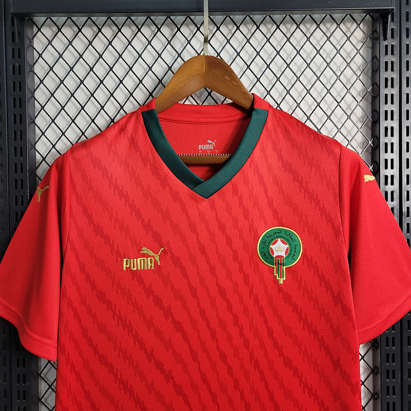 Camisa Seleção Marrocos I 23/24 Puma - Vermelho