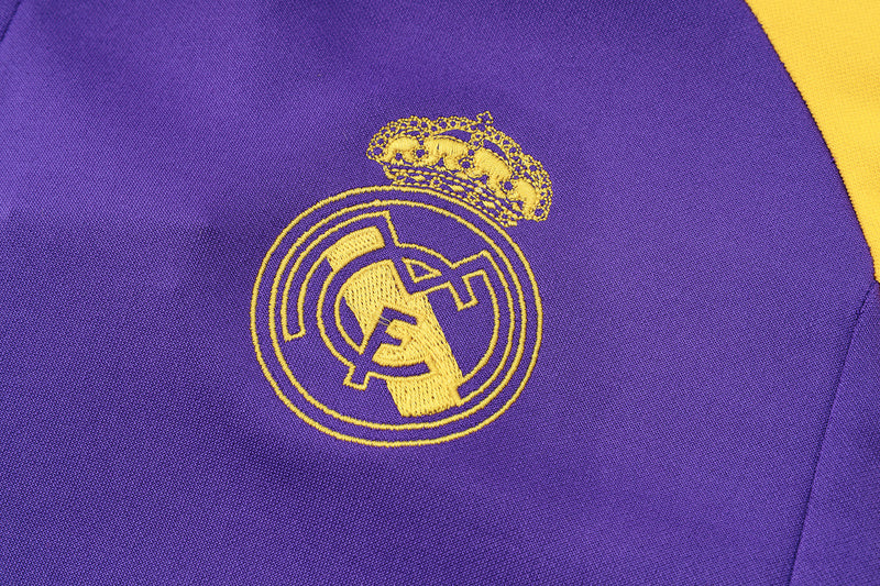 Conjunto de Treino Real Madrid 23/24 Roxo - Blusa e Calça