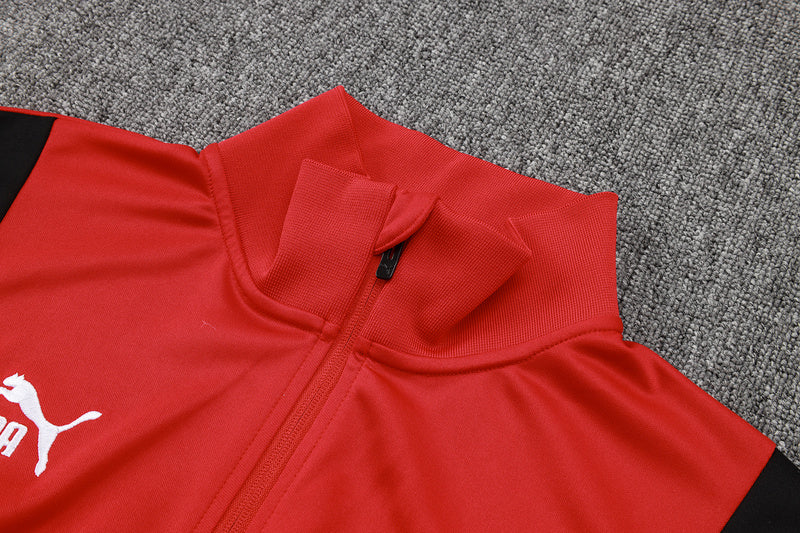 Conjunto de Treino Milan 23/24 Vermelho - Blusa e Calça