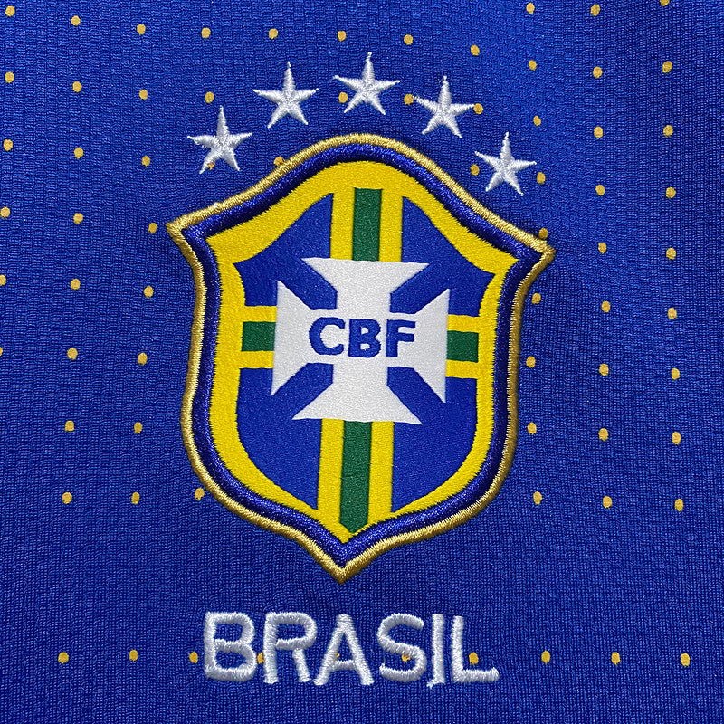 Camisa Retro Brasil 2010 Away Azul