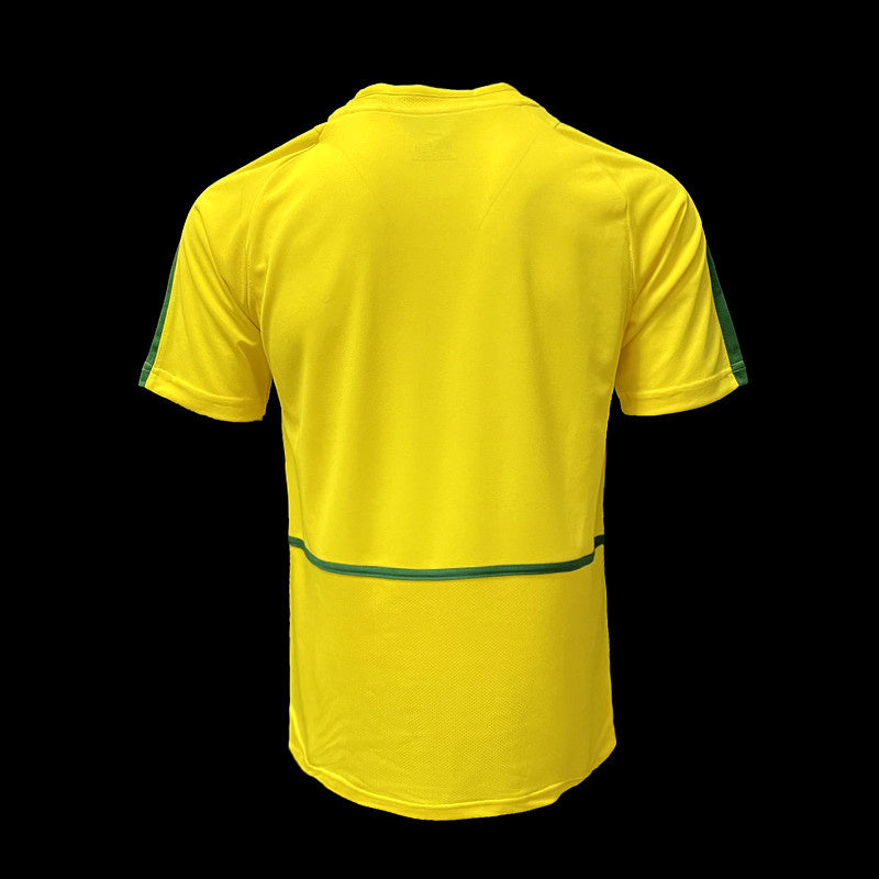 Camisa Retro Brasil 2002 Home Amarela