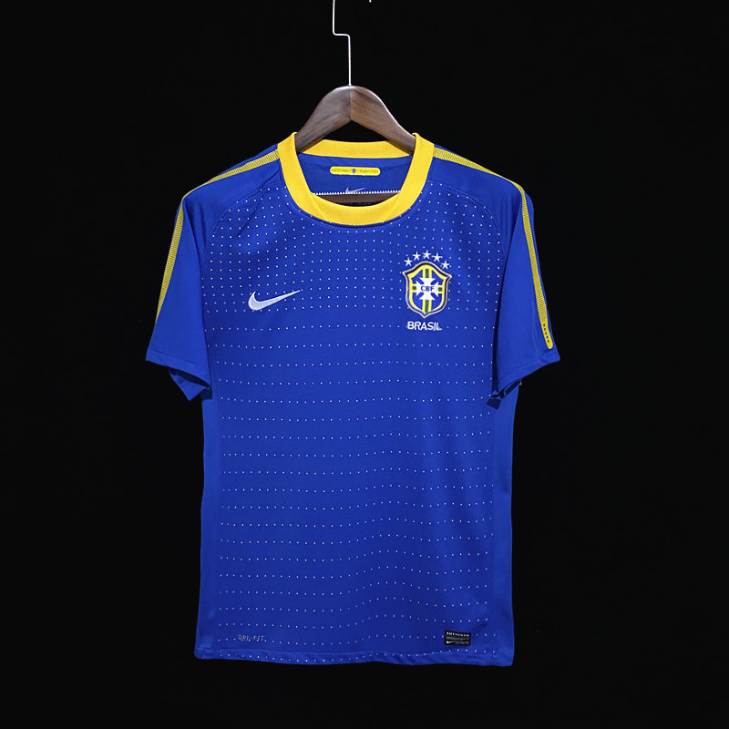 Camisa Retro Brasil 2010 Away Azul