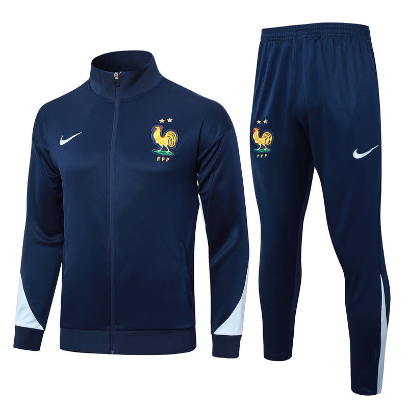 Conjunto de Treino França 24/25 Azul - Blusa e Calça