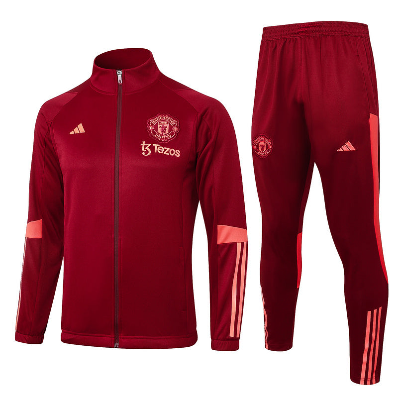 Conjunto de Treino Manchester United 23/24 Vermelho - Blusa e Calça