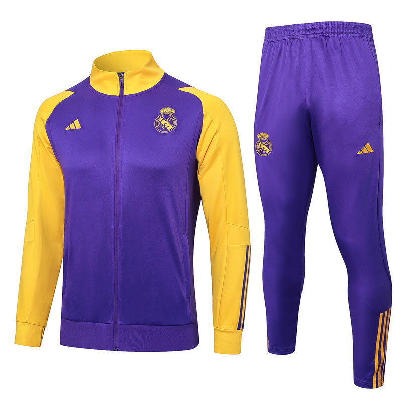 Conjunto de Treino Real Madrid 23/24 Roxo - Blusa e Calça