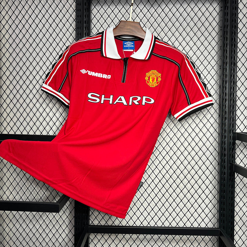 Camisa Retro Manchester United 1998/1999 Home Vermelho