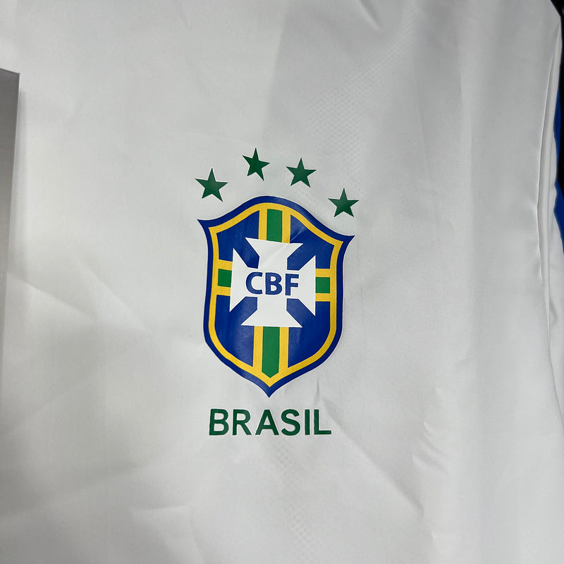 Corta-vento Brasil Retro 1994 Branco e Azul