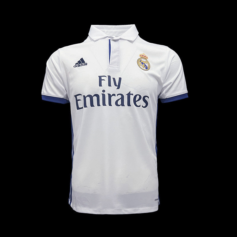 Camisa Retro Real Madrid 2016/2017 Home I Branco