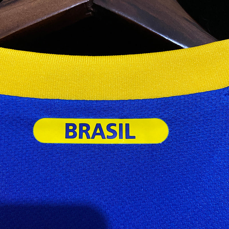 Camisa Retro Brasil 2010 Away Azul