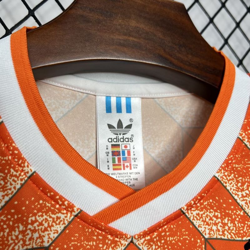 Camisa Retro Holanda 1988 Home Laranja