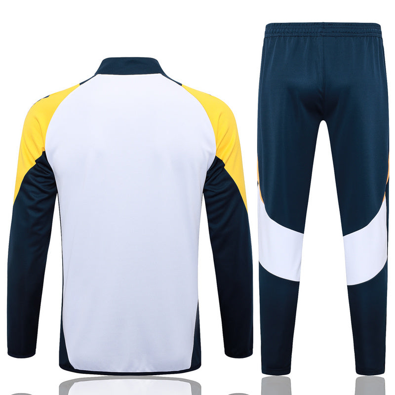 Conjunto de Treino Real Madrid 24/25 Branco - Blusa e Calça