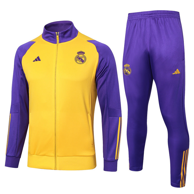 Conjunto de Treino Real Madrid 23/24 Amarelo - Blusa e Calça