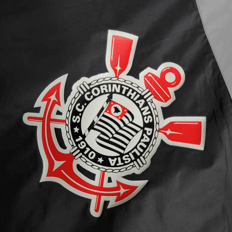 Corta Vento Corinthians - Preto com Branco