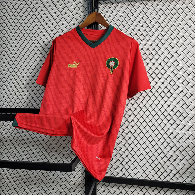 Camisa Seleção Marrocos I 23/24 Puma - Vermelho