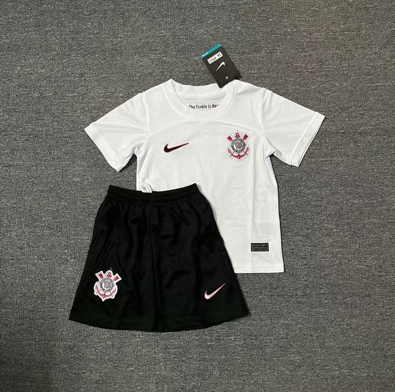 Conjunto Infantil Corinthians Home 23/24 - Branco