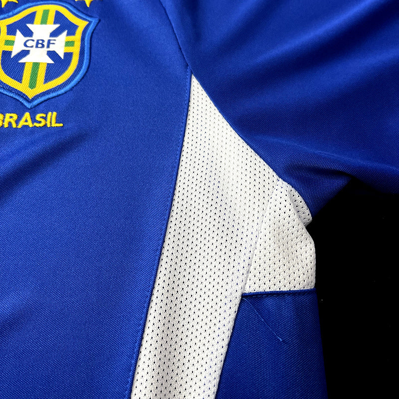 Camisa Retro Brasil 2002 Away Azul