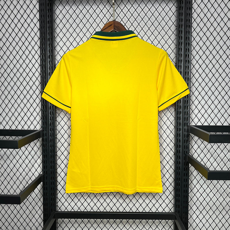 Camisa Retro Brasil 1994 Home Amarela