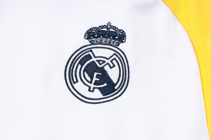 Conjunto de Treino Real Madrid 24/25 Branco - Blusa e Calça