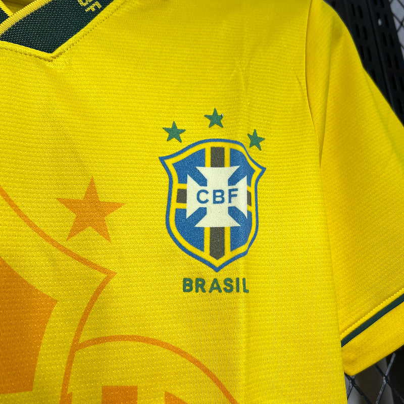 Camisa Retro Brasil 1994 Home Amarela