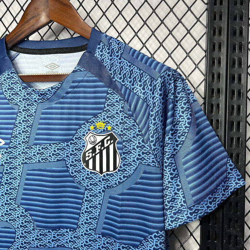 Camisa Santos Pré Jogo 24/25 Azul