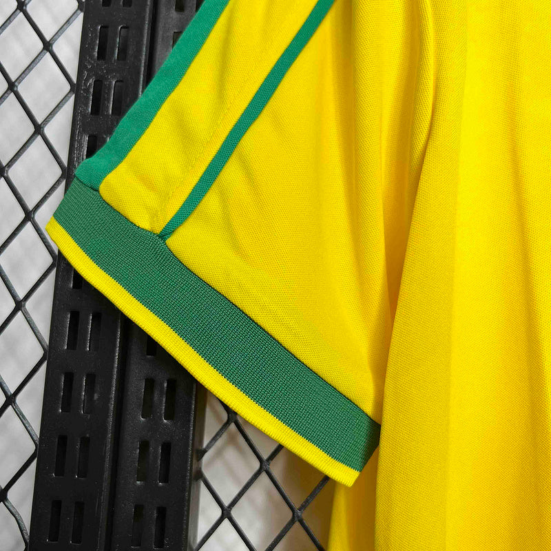 Camisa Seleção Brasileira Retro 1998 Home - Amarelo