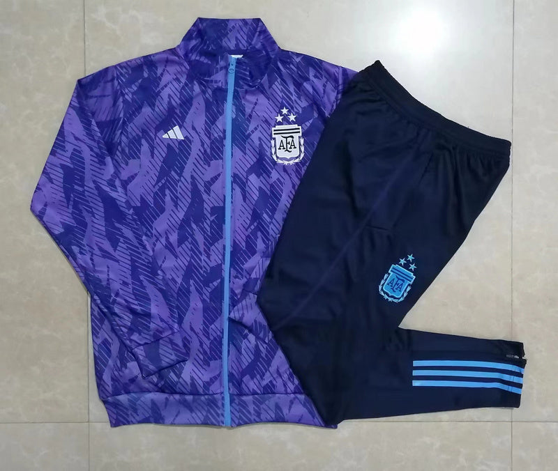 Conjunto de Frio Argentina 22/23 Roxo  - Blusa e Calça