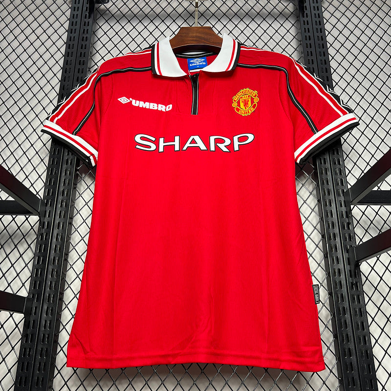 Camisa Retro Manchester United 1998/1999 Home Vermelho