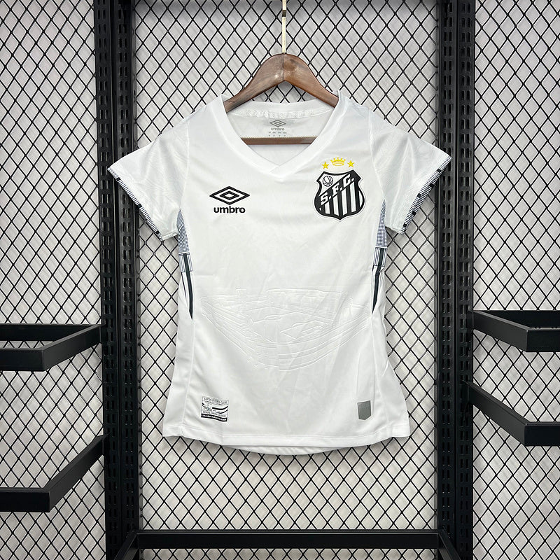 Camisa Feminina Santos Home I 24/25 Branco