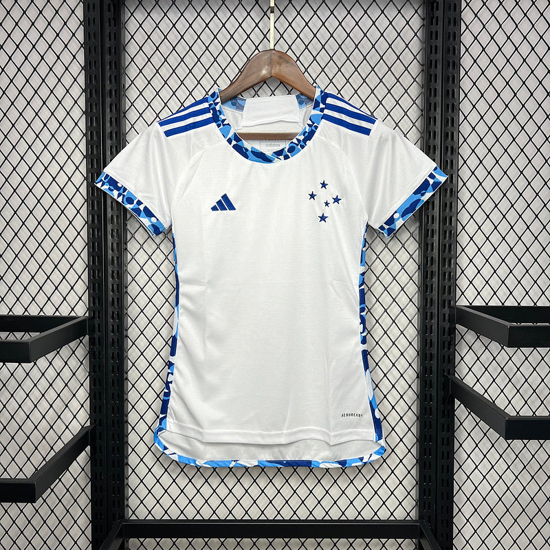 Camisa Feminina Cruzeiro Away II 24/25 Adidas - Branco