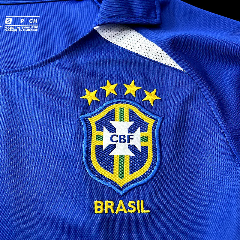 Camisa Retro Brasil 2002 Away Azul