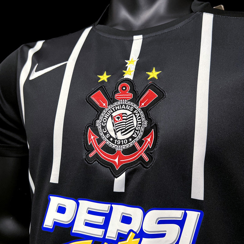 Camisa Retro Corinthians 2004 Away Preto