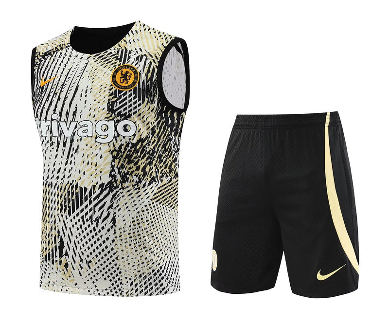 Kit Treino Chelsea 23/24 - Dourado