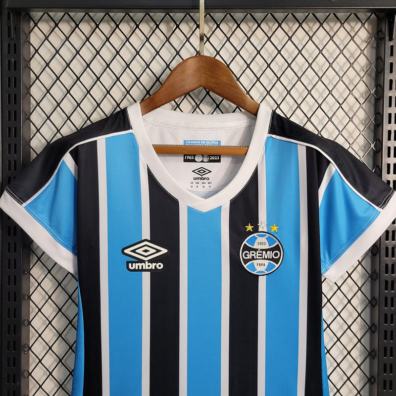 Camisa Feminina Grêmio I 23/24  Umbro - Tricolor