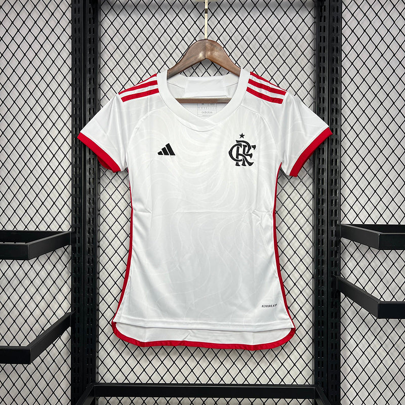 Camisa Feminina Flamengo II 24/25 Adidas - Branco