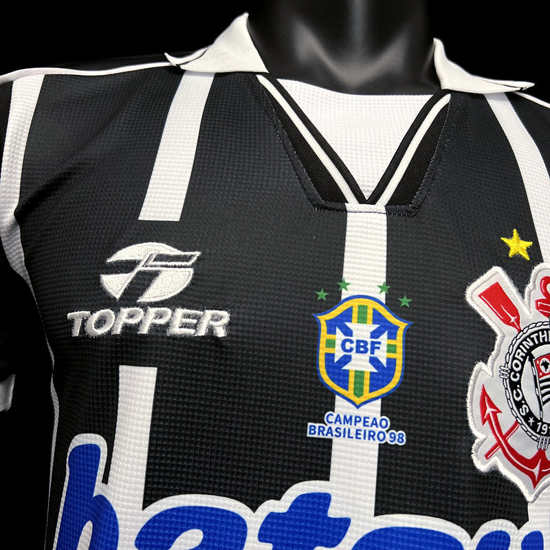 Camisa Retro Corinthians 1999 Away Preto