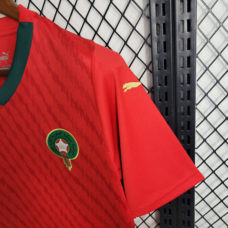 Camisa Seleção Marrocos I 23/24 Puma - Vermelho