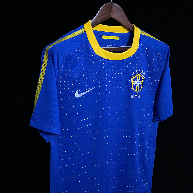 Camisa Retro Brasil 2010 Away Azul