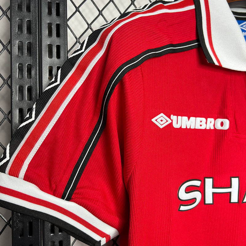 Camisa Retro Manchester United 1998/1999 Home Vermelho