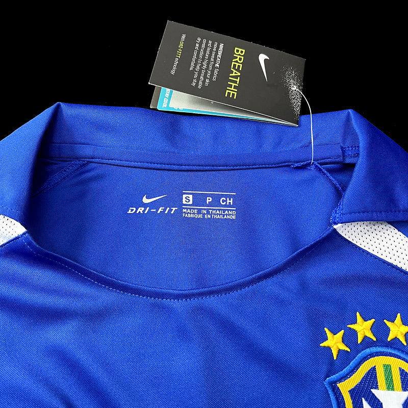 Camisa Retro Brasil 2002 Away Azul