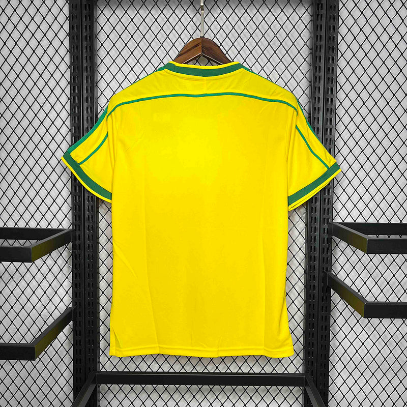 Camisa Seleção Brasileira Retro 1998 Home - Amarelo