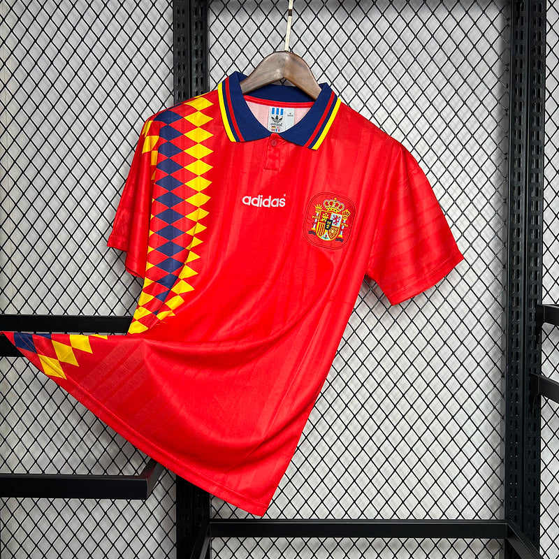 Camisa Retro Espanha 1994 Home I Vermelho