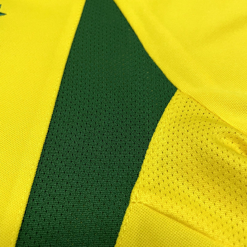 Camisa Retro Brasil 2002 Home Amarela