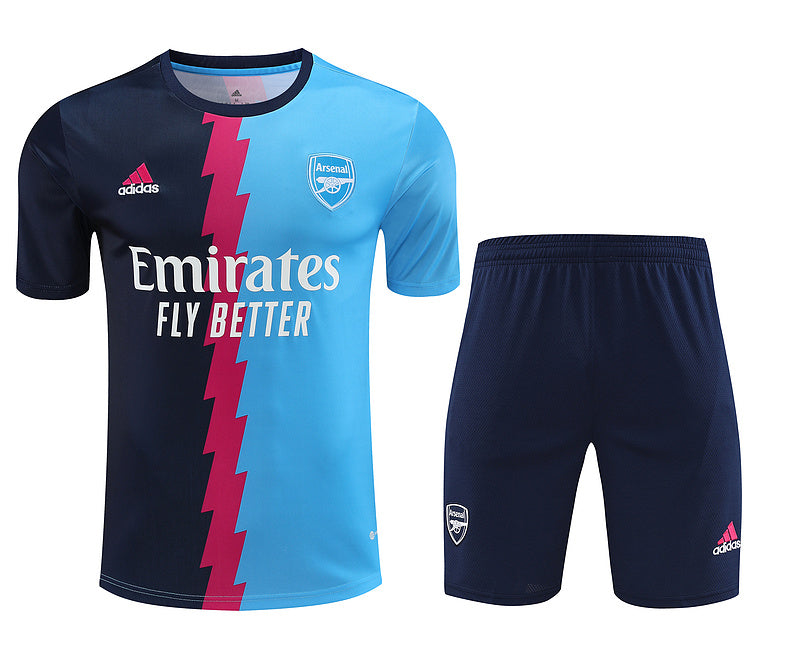 Kit Treino Arsenal II 23/24 - Azul Claro/Preto