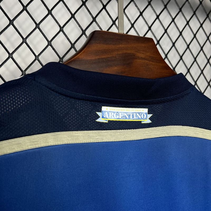 Camisa Retro Argentina 2014 Copa do Mundo Azul