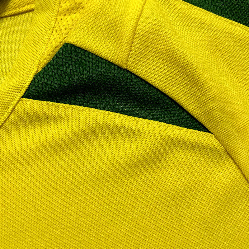 Camisa Retro Brasil 2002 Home Amarela