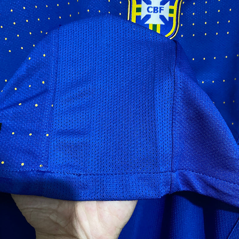 Camisa Retro Brasil 2010 Away Azul