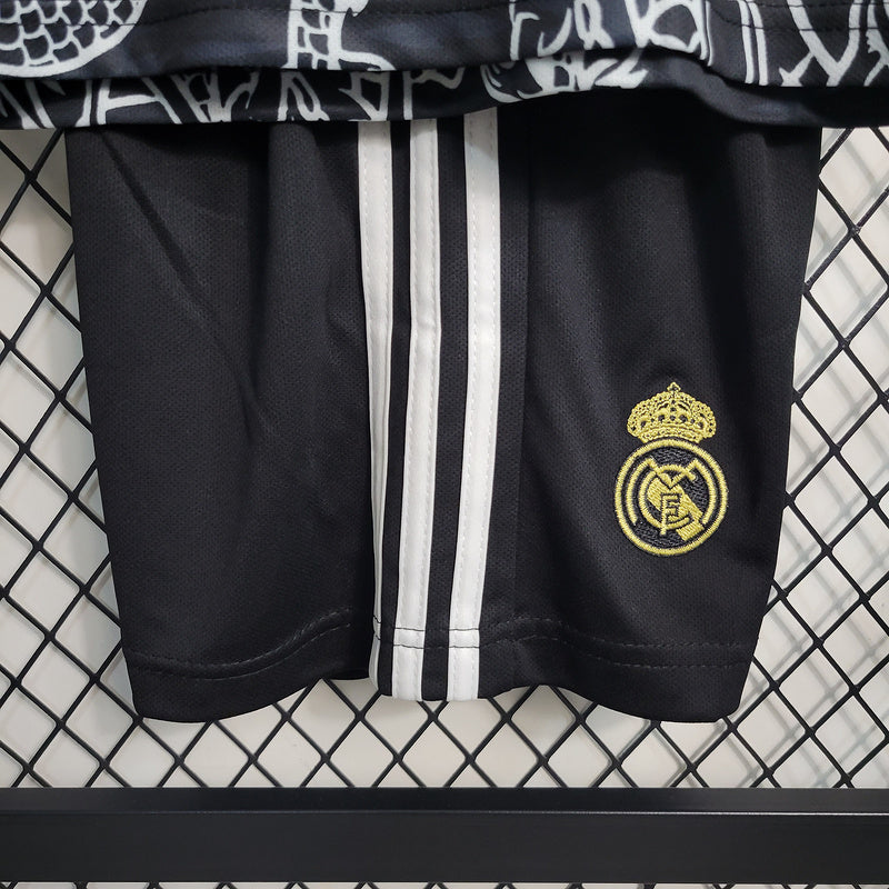 Kit Infantil Real Madrid 23/24 - Preto - Special Edition