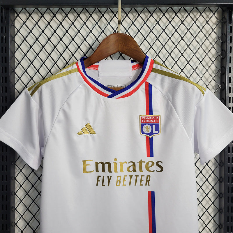 Kit Infantil Lyon 23/24 - Branco