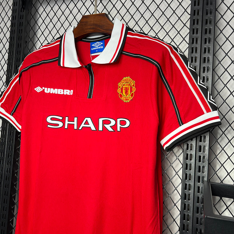 Camisa Retro Manchester United 1998/1999 Home Vermelho